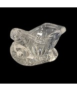 Crystal Sled 24% Lead Crystal International Silver Company Christmas Sleigh - $12.86