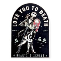 Nightmare before Christmas Disney Pin: Love You to Death Jack and Sally - £19.90 GBP
