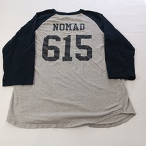 Sport-Tek NOMAD 615 Men's Gray & Black Cotton 3/4 Sleeve Reglan T-Shirt Size M image 2
