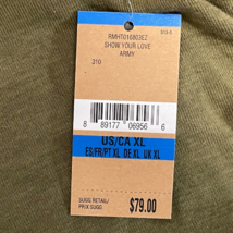 Rachel Roy Army Green Sequins Sleeveless Show Your Love RMHT016803EZ Size XL NWT image 8