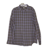 Rock &amp; Republic Button Down Blue/Black Long Sleeve Plaid Shirt Mens Size XL - £13.23 GBP