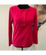 Harley-Davidson Rhinestone Zipper Long Sleeve Tee Moto Bikercore Biker Babe - $24.54