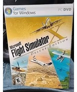 Microsoft FLIGHT SIMULATOR X Deluxe Edition WITH KEY PC DVD Nice Conditi... - $31.54 CAD