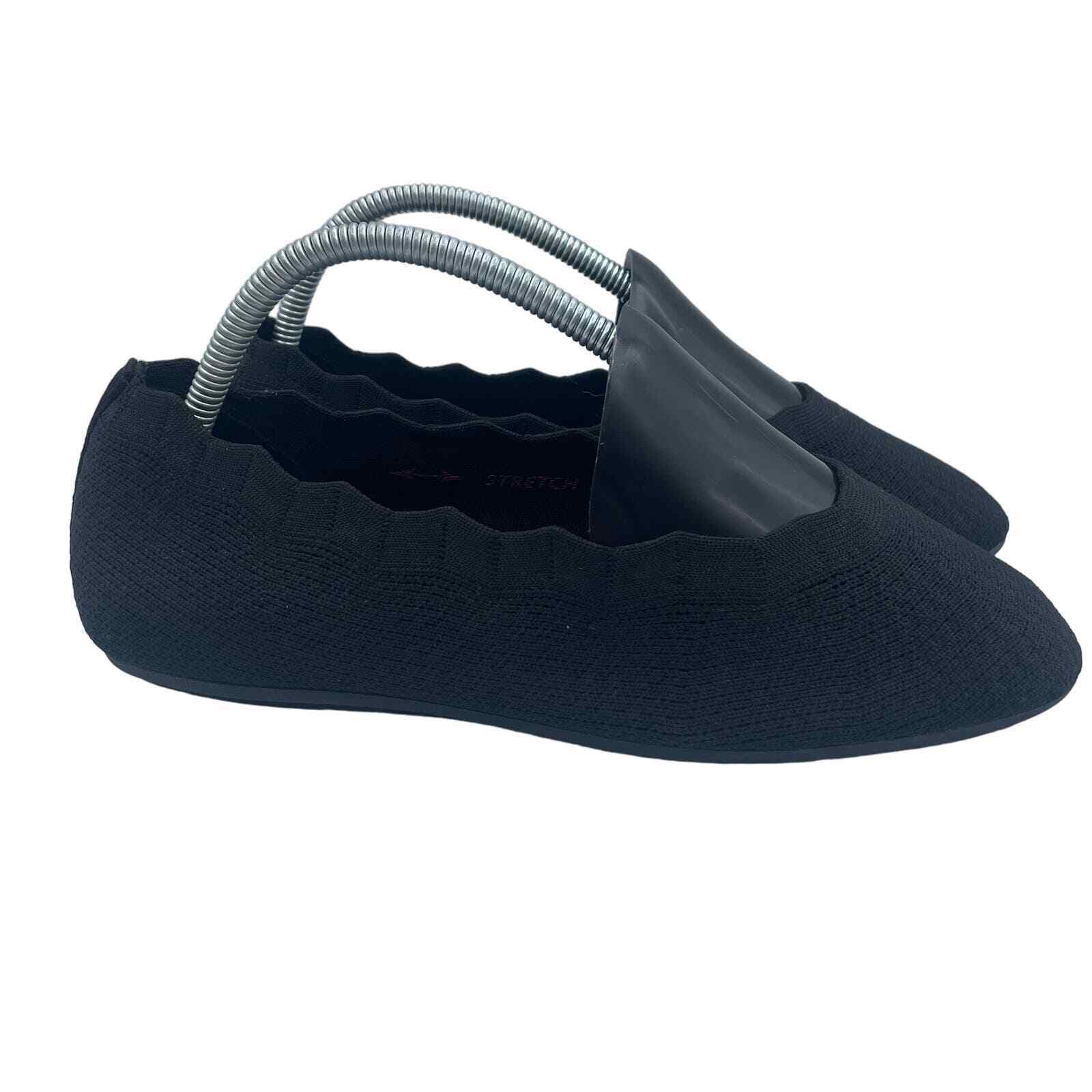 Primary image for Skechers Cleo 2.0 Love Spell Ballet Flats Shoes Black Comfort Womens 8 Wide