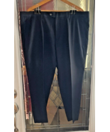 Mazari Mens Size 42x29 Navy Blue Flat Front Dress Pants - $276.26 MXN