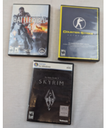 Lot of 3 PC Windows Games - Counter-Strike 1 Anthology, Skyrim, Battlefi... - $315.30 MXN