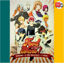 Food Wars! Shokugeki No Soma Season 1-5 Complete Collection Boxset DVD + 5 OVAs - £29.50 GBP