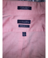 G.H. Bass &amp; CO. Mens 16- 16.5 34/35 Peach Long Sleeve Button-up Dress Shirt - £12.60 GBP