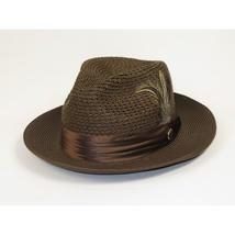 Men's Summer Spring Braid Straw style Hat by BRUNO CAPELO JULIAN JU918 Brown image 3