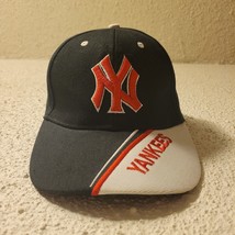 New York Yankees MLB Hat Cap OSFA Red White &amp; Blue 100% Cotton - £9.93 GBP