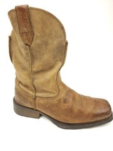 Ariat Rambler Western Brown Leather Boots Size 9.5 EE - £58.88 GBP