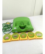 LeapFrog Click Start My First Computer Console green w/ 5 games cartridg... - $34.00