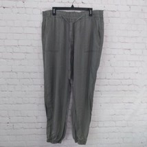 Ashley Stewart Pants Womens 18/20 Green High Rise Elastic Waist Lyocell ... - $19.95