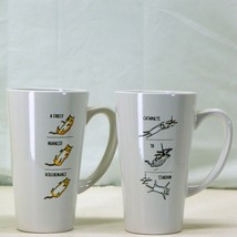 Video Kitty - Channel The Cat Love Lot of (2) 16 oz Ceramic Mugs Cats Cartoon - $28.66