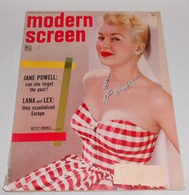 August 1953 MODERN SCREEN MAGAZINE Betty Grable Cover JOHN WAYNE,  SINAT... - $29.69