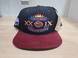 Vintage NFL San Francisco 49ers Super Bowl XXIX Champions New Era Snapback Hat - £34.76 GBP