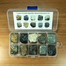 Cyprus Troodos Ophiolite 10 Mineral Specimen Rock Geology Box Set Kit 04124 - $35.99