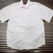 Blac Lacquer Men’s Shirt XL White Short Sleeve Button Front - £8.14 GBP