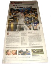 10.11.2011 St Louis POST-DISPATCH Newspaper Cardinals NLCS Game 2 Albert... - $14.99