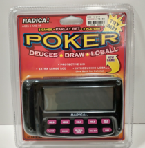 NEW Radica Poker Handheld Electronic Game DEUCES, DRAW, LOBALL for 2 Pla... - £19.98 GBP