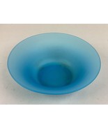 Tiffin Glass Sky Blue Satin Glass Console Serving Bowl - 9 1/4” - £14.10 GBP