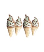 C&amp;H Solutions 2 Set (4 Ct) White Ice Cream Beach Towel Clips Jumbo Size ... - $234.83 MXN