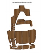 1997 Mainship 34 Swim Platform Cockpit Pad Boat EVA Foam Teak Deck Floor... - $2,186.96 CAD