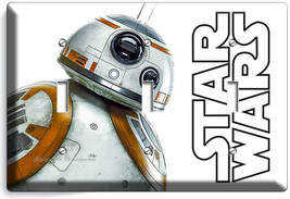 Star Wars BB-8 Dron Robot 3 Gang Light Switch Plates Fan Gift Geek Room Hd Decor - £14.11 GBP