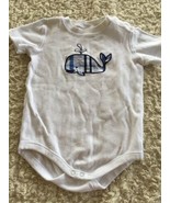 Gymboree Boys White Blue Plaid Whale Short Sleeve One Piece 18 Months 2T - $5.99 CAD