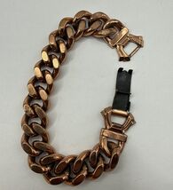 Vintage Renoir Copper Bracelet Cuban Link HEAVY 70g Signed 8” Men’s - $41.00 CAD