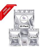 100 Pack Mylar Bags for Food Storage with 100x300cc Oxygen Absorbers - $35.98 CAD