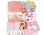 Baby Girls Shower Gift Set New Born Baby Gifts Baby Shower Gifts Basket ... - £40.93 GBP