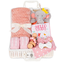 Baby Girls Shower Gift Set New Born Baby Gifts Baby Shower Gifts Basket ... - £39.44 GBP