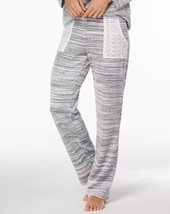 Flora Nikrooz Womens Pepper Velour Pajamas Color Heather Gray Size Medium - £27.06 GBP