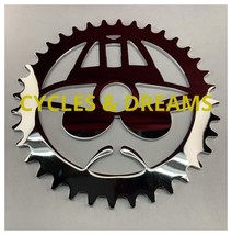 CUSTOM LASER CUT LOWRIDER HEAD DESIGN , CHROME PLATTED FITS 20&quot; TO 26&quot;  ... - £54.12 GBP