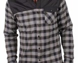 Staple New York Black Grey Red Complex Flannel Plaid Button Up Shirt NWT - $48.79