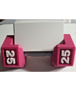 Pink New Dumbbell Business 25 Card Holder Personal Fitness Weights 5.5x2... - €42,69 EUR