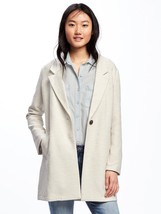 Old Navy Coat Textured Bouclé Everyday Womens XL NWT Canvas 1 Button Jacket - £30.77 GBP