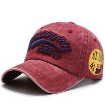 Hip Hop Embroidery Baseball Caps For Men Woman Fashion Retro Letter Washed boy C - £151.87 GBP