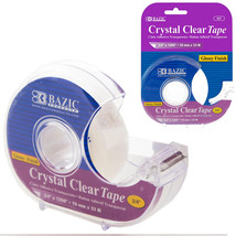 2 Pc Clear Tape Rolls Cutter Dispenser Transparent Desktop Office 3/4&quot; x... - $14.99