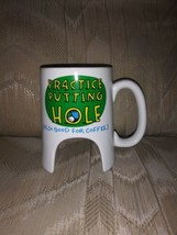 Shoebox Hallmark Golf Coffee Mug Practice Putting Hole Also Good For Cof... - $19.79