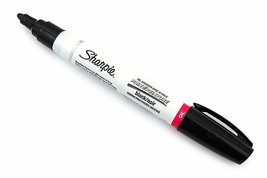 BLACK Oil Based Sharpie paint marker Permanent Medium point tip wood glass 35549 - £15.29 GBP