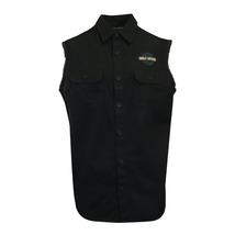 Harley-Davidson Men&#39;s Vest Black Teal Logo Sleeveless Shirt (S62) - £36.23 GBP