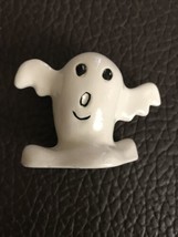 Vintage Halloween Ceramic Boo Ghost with Wings Hollow Party Decoration 2 3/4” B5 - £7.59 GBP