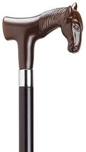 Fritz Handle Horse Head Cane Walking Stick (Brown) - £68.12 GBP