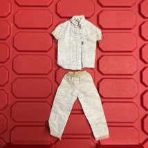 Barbie Doll Ken Clothes Blue Pants Button Shirt Pre Owned Genuine Vintag... - $17.99