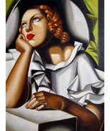 36x48 inches Rep. Tamara De Lempicka Oil Painting Canvas Art Wall Decor ... - $300.00