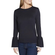 Tommy Hilfiger Casual Bell Sleeve Lightweight Pullover Colorblock Sweater, Black - £26.37 GBP