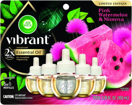 Scented Oil - Vibrant Refill Pink Watermelon &amp; Mimosa 5 Ct. - £16.01 GBP