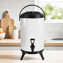 SOGA 12L Stainless Steel Insulated Milk Tea Barrel Hot and Cold Beverage  - $72.90+